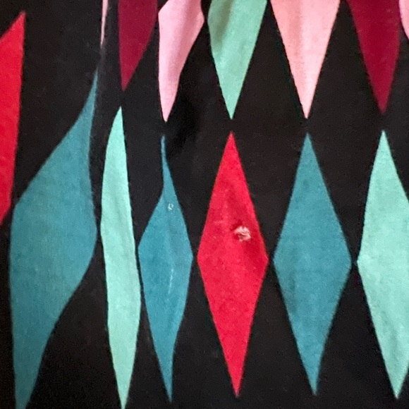 Pinup Couture Harlequin Midi Dress in Pink, Red, and Green - Picture 5 of 5